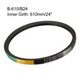 thumbnail image 3 of Cinturones de transmisión de goma negra Uxcell B610/B24 Drive V Belt Inner Girth 1 pieza, 3 of 5