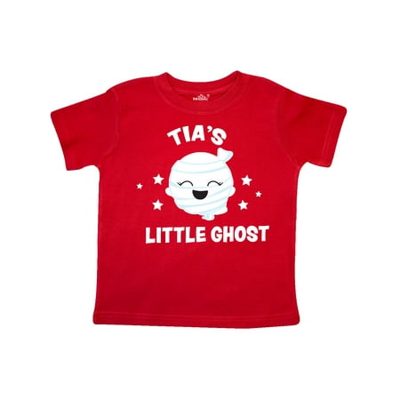 

Inktastic Cute Tia s Little Ghost with Stars Gift Toddler Toddler Girl T-Shirt