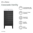 thumbnail image 3 of Cascade 18" Bathroom Vanity in Black, 3 of 13