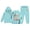 A-Sky Blue58, variant on JAJAHO Girls Jogger Set 2 Piece Pullover Hoodie And Sweatpants Set California Printed Tracksuit For Kids 2-13Y