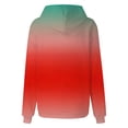 thumbnail image 4 of TRUBKH hoodies for women Fleece Sweatshirts womens long sleeve tops hoodie women pullover sweaters for women Sweatshirt With Gradient Letter Printed Pockets And Hooded Sweatshirt Blue L, 4 of 5