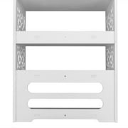 Ktaxon 6 Tier Decorative Carved Shoe Rack Shoe Shelf Closet Storage Organizer Shoe Space Saving for Entryway Bedroom Living Room, White Finish