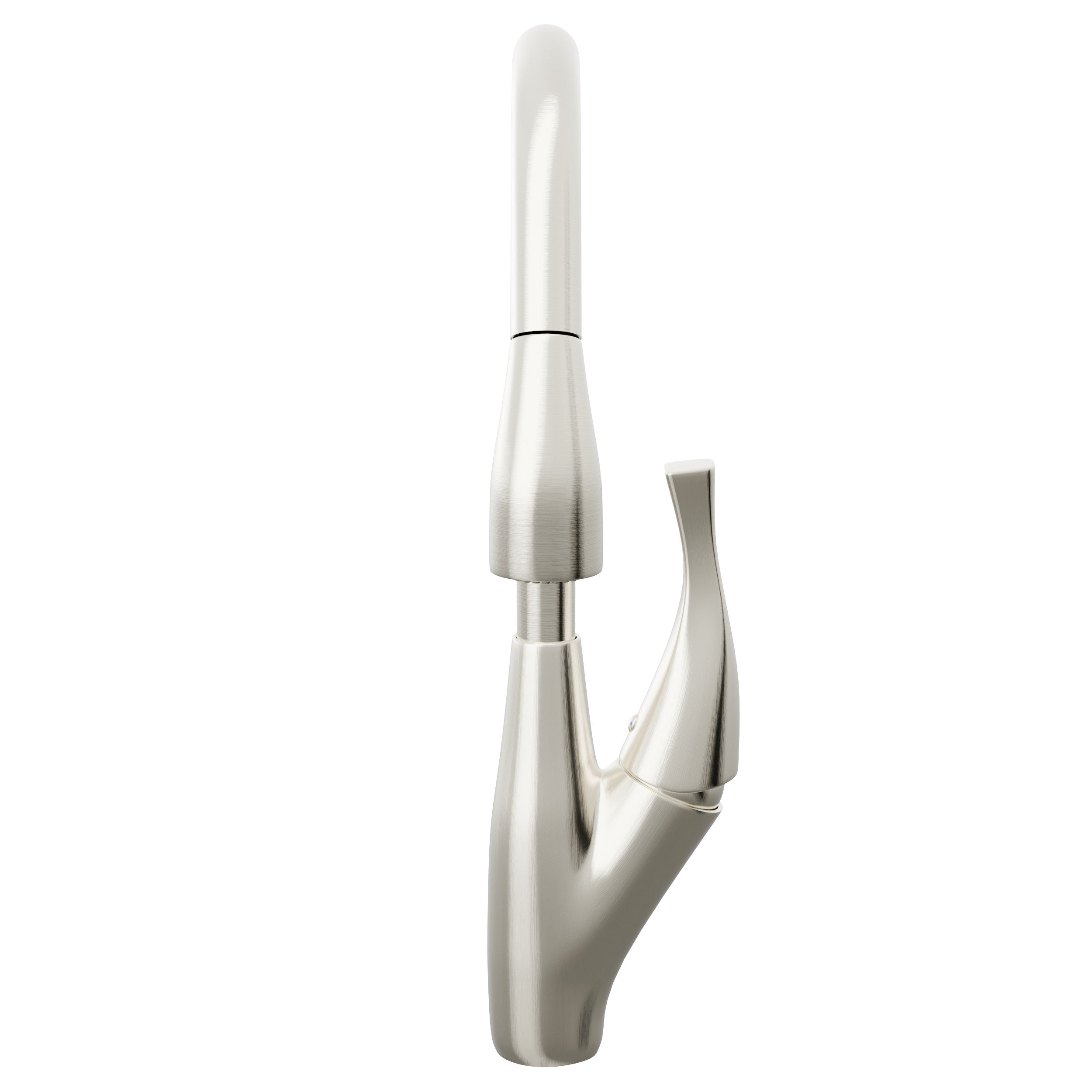 Novatto NKF-H21BN Dual Action Single Lever Pull-down Kitchen Faucet, Brushed Nickel