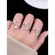 thumbnail image 1 of 1pc Fashionable Initials Letter A-Z Adjustable Ring for Women s925 Sterling Silver Personalized cubic zirconia Rings Fine Jewelry Birthday Gift, 1 of 4