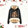 thumbnail image 4 of Christmas Heavyweight Hoodies for Women 2025 Long Sleeve Highland Cow Western Country Hooded Sweatshirt Pullover Tops, 4 of 6