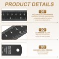 thumbnail image 4 of Uxcell 2 Pcs Straight Ruler 11.81" Metric SAE Aluminum Rulers with Hole Black, 4 of 7