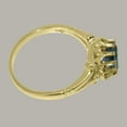 thumbnail image 4 of LBG British Made 10k Yellow Gold Ring with Natural London Blue Topaz Womens Engagement Ring - 33 size options - Size 7.25, 4 of 6