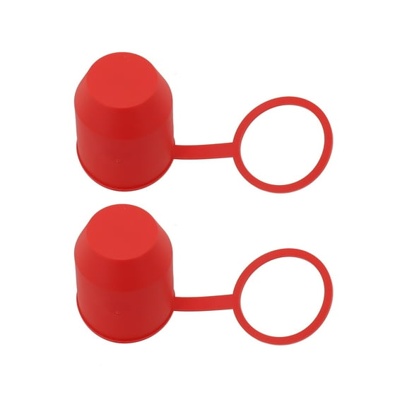 Coconut Ok Hot Sale Plastic Universal 2Pcs Trailer Hitch Ball Tow Bar Cover Protection Cap for Caravan Truck Trailer Hitch Ball Cover,2 Red