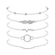 thumbnail image 1 of Pulsera de cuentas Ronda Pulsera Combinación Surtido Pulsera de cinco ángeles en capas pulseras de piezas de ala, 1 of 6