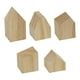 thumbnail image 3 of Cubos de pintura en blanco, pequeños recortes de madera en blanco, forma de flecha pequeña de granja, madera 5 piezas, 3 of 9