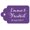 Purple, variant on 100 PCS Rectangular Personalized Wedding Favor Gift Paper Tags Custom Made Hang Tags - Colors Available