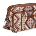 thumbnail image 4 of Bandolera Montana West Wrangler Boho Aztec para mujer, marrón, 4 of 6