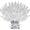 White, variant on 15PCS Artificial Glitter Leaves Fake Plants Flower Branches Leaf Christmas Tree Picks Sparkling Fillers Sprays for Halloween Xmas Wreath Garland DIY Crafts Home Arrangement Decor