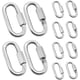 thumbnail image 1 of Mosquetón de eslabón rápido de alta resistencia, eslabones de cadena en forma de D, capacidad de reparación, eslabones de utilidad, conector de cadena de seguridad para bloquear equipo de camping al TUNC Sencillez, 1 of 5