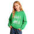 thumbnail image 3 of Wxolcjlv Little Boys Graphic Pullover Hoodie Tally Mark Print Long Sleeve Novelty Casual Hooded Sweatshirt, Sizes 1-16, 3 of 6