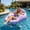 Green, variant on U-Shaped Inflatable Pool Float Lounge Chair, Comfort Water Float For Adults, Sturdy Inflatable Seat For Swimming Parties And Summer Water Entertainment,Brown