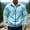 Sky Blue, variant on Men's Fleece Jacket Solid Color Stand Collar Zipper Front Thick Pocket Long Sleeve Lightweight Warm