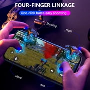 BLEEUS 1pc Mechanical Pulse 4 Finger Game Controller Triggers Key Button For Pubg (A)Game Accessories