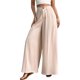 thumbnail image 1 of TaTaai Women's Solid Color High Waist Flare Wide Leg Pants Loose Skirt Pants Suit Trousers for Summer Beach Vacation Daily Casual Wear Gift, 1 of 7