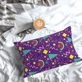 thumbnail image 5 of Honeii Retro 80s Style Print Pillow Cases,Plush Throw Pillow Covers,Decorative Pillowcase for Sofa, Couch, Living Room-16"x24", 5 of 6