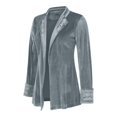 thumbnail image 2 of LEKODE Womens Steampunk Velvet Blazer Jackets Pirate Coat Duster Victorian Vintage Lapel Collar Open Front Long Floral Embroidered Jacket Dark Gray 3XL, 2 of 3
