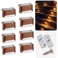 thumbnail image 2 of 16 Solar Powered Outdoor Stair Lights, Waterproof LED Lighting for Outdoor Stairs, Steps, Fence, Yard, Deck, Gutter, Path, Decoration, 2 of 4