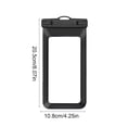 thumbnail image 4 of Funda impermeable para teléfono Estuche impermeable universal para móviles | PVC con certificación IPX8 | Se adapta a smartphones de hasta 6,5" | Pantalla táctil frontal transparente | Cordón seguro, 4 of 7