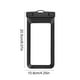 thumbnail image 4 of Funda impermeable para teléfono Estuche impermeable universal para móviles | PVC con certificación IPX8 | Se adapta a smartphones de hasta 6,5" | Pantalla táctil frontal transparente | Cordón seguro, 4 of 7