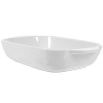 NICEXMAS Ceramic Serving Dish Salad Fruit Bowl White 1Pc
