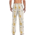 thumbnail image 2 of Top-kevin Cartoon Giraffes Mens Pajama Pants with Drawstring Pockets Lounge Pants Casual Pajama Bottoms Men Sleep PJ Pants, 2 of 7