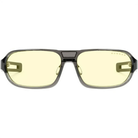 Gunnar Optiks Blue Light Blocking Gaming and Computer Eyewear/ Trooper- Amber Tint, Smoke Frame - Smoke Frame/Amber Lens - Smoke Frame/Amber Lens