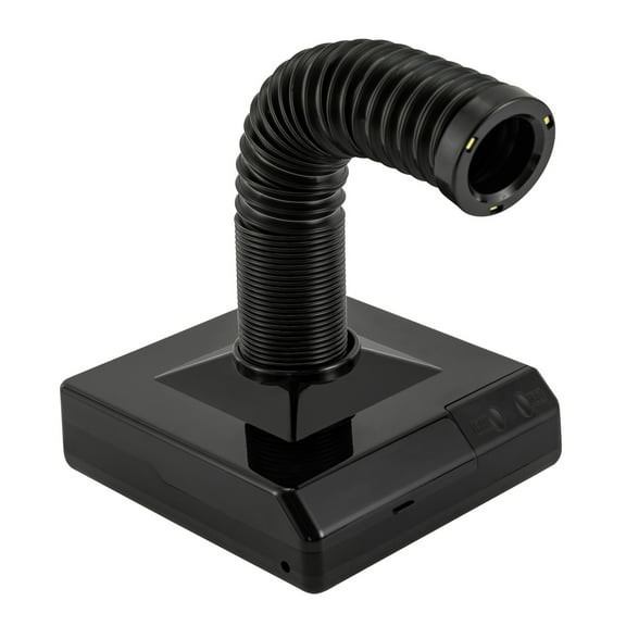 ChicHomey Professional 60W Nail and Dental Dust Collector, 360° Rotating Duct, LED Spotlights, Reusable Filter for Clean Workspace and High Efficiency