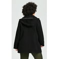 thumbnail image 3 of Avenue Women's Plus Size Faux Wool Hip Length Peacoat, 3 of 5
