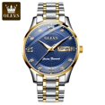 thumbnail image 1 of OLEVS Original Men's Watch Luxury Diamond Design Calender/Week Display Waterproof Wristwatch Men Automatic Mechanical Watches, 1 of 1