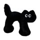 thumbnail image 3 of Juguete de peluche suave, decoración de animales, figurita, accesorios para fotos, cojín de peluche, almohada para sala de estar, sofá, recuerdo de , negro, 3 of 8