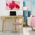thumbnail image 2 of Atlantic Loft & Luv Coda Rattan Desk with Drawers, 34.75 W x 15.75" D x 31" H, Natural, 2 of 7