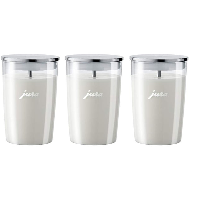 Recipiente de vidrio para leche Jura de 0,5 L (paquete de 3) (3 unidades)