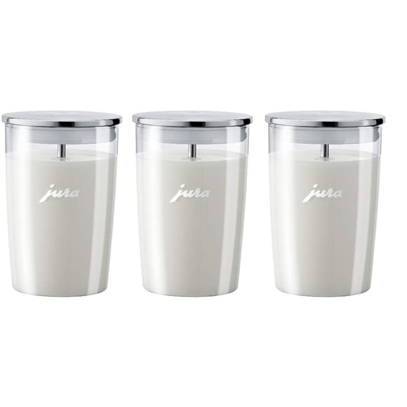 Recipiente de vidrio para leche Jura de 0,5 L (paquete de 3) (3 unidades)