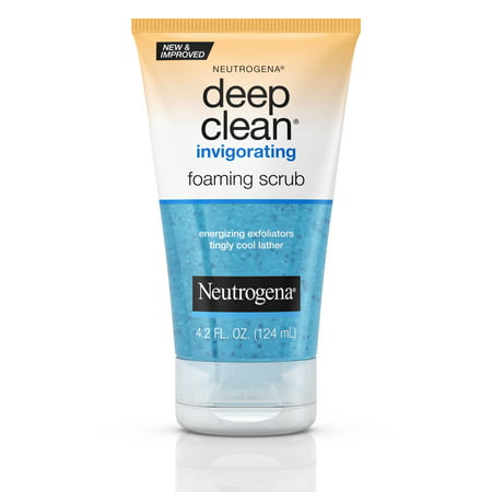 Neutrogena Deep Clean Invigorating Foaming Face Scrub, 4.2 fl.