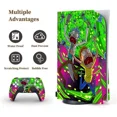 thumbnail image 3 of Pour PS5 Skin Disc Edition Anime Console and Controller Vinyl Cover Skins Wraps pour PlayStation 5 Disc Version CD-ROM Version, 3 of 6