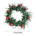 thumbnail image 3 of 6 PCS Holly Berry Candle Ring,Small Wreaths for Crafts,Small Artificial Red Berries Pine Needles Wreath for Christmas Garland Ornaments Decor, 3 of 3