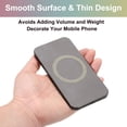 thumbnail image 4 of Uxcell Magnetic Sticker Ring, 2 Pack Universal Magnetic Adapter Ring Metal Sparkle Magnet Wireless Charging Conversion Kit for Mobile Phone Case Wireless Charger (Gold), 4 of 7