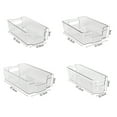 thumbnail image 2 of PEACNNG Refrigerator Organizer Bins, 6-Pieces Clear Plastic Bins for Refrigerator, Freezer, Kitchen Cabinet, Pantry Organization, BPA Free Refrigerator Organizer,, Clear, 2 of 5