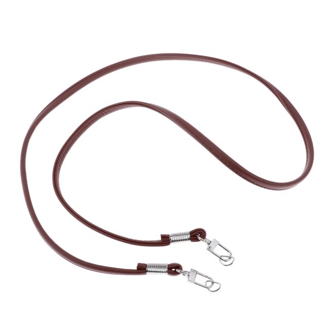 Correa de cadena para bolso con cierre, 120 accesorios de cuero para bolso de mano café