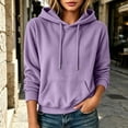 thumbnail image 4 of Warop Women's Oversized Hoodies Knitted Sweatshirt Long-Sleeve Drawstring Pullover with Pockets Fall Winter Clothes, 4 of 6