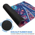 thumbnail image 6 of Long Mouse Pads for Desk,Blue Pioneer Flower and Paisley Pattern Desk Mats on Top Of Desks, Desk Mouse Pad Extra Large with 3mm Non-Slip Base and Stitched Edge for Gaming,Office,Work,Home 47.3"x23.6", 6 of 6