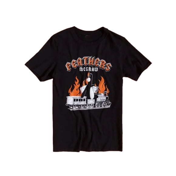 T Shirt New Rockinspired Graphic Featuring Feathers McRae's Flame Train
