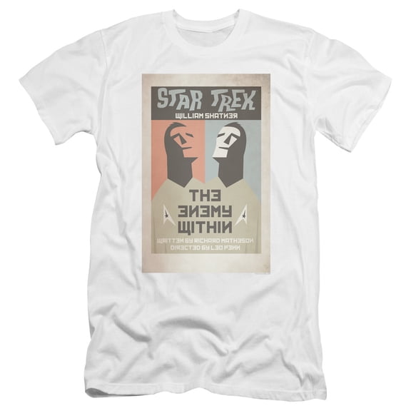 Star Trek Tos Episode 5 Premium Canvas Adult Slim Fit 30/1 T-Shirt White