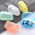 thumbnail image 2 of FELTECHELECTR 30 fundas de plástico portátiles para cabezales de cepillos de dientes, funda protectora para el hogar, viajes y camping (color aleatorio)., 2 of 5