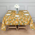 thumbnail image 3 of Floral Square Tablecloth 52x52in(132x132cm) – Waterproof Polyester Printed Table Cover, Wrinkle Resistant & Washable for Kitchen Dining Picnic Party Decor, Thanksgiving,Christmas, Spring,Flower, 3 of 6